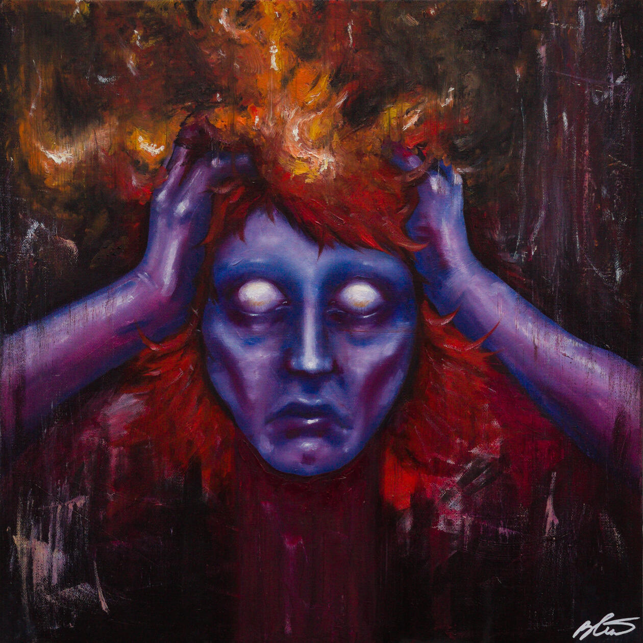 Sjokket / The Shock 15.000 NOK 50 x 50 cm SOLD