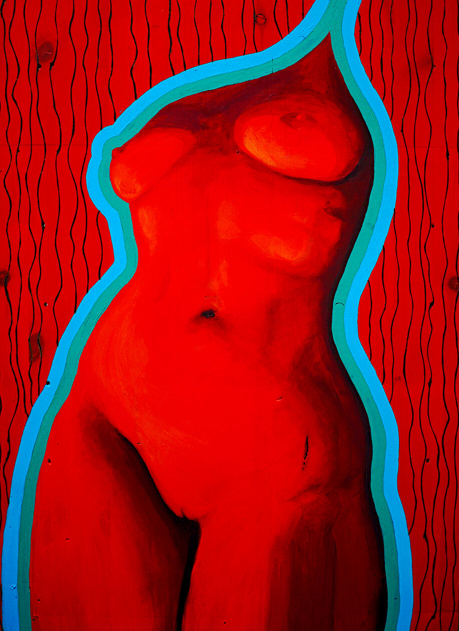 Red Woman 8.000 NOK 92 x 60 cm SOLD